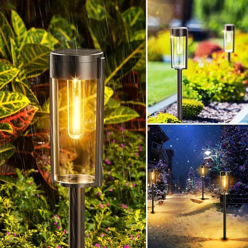 Timeless LED Filament Solar Path Lights
