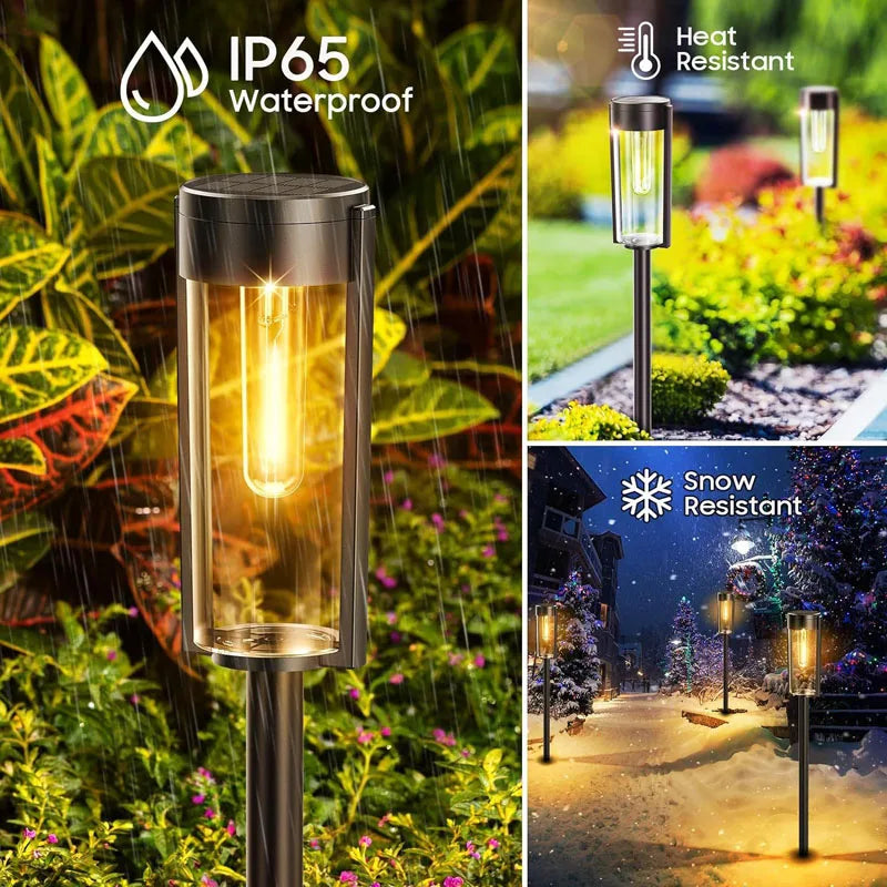 Timeless LED Filament Solar Path Lights