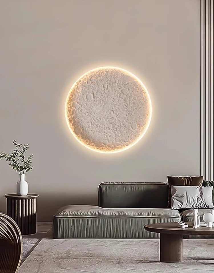 Moon Halo Recessed Gypsum Ceiling Light, Wall Light