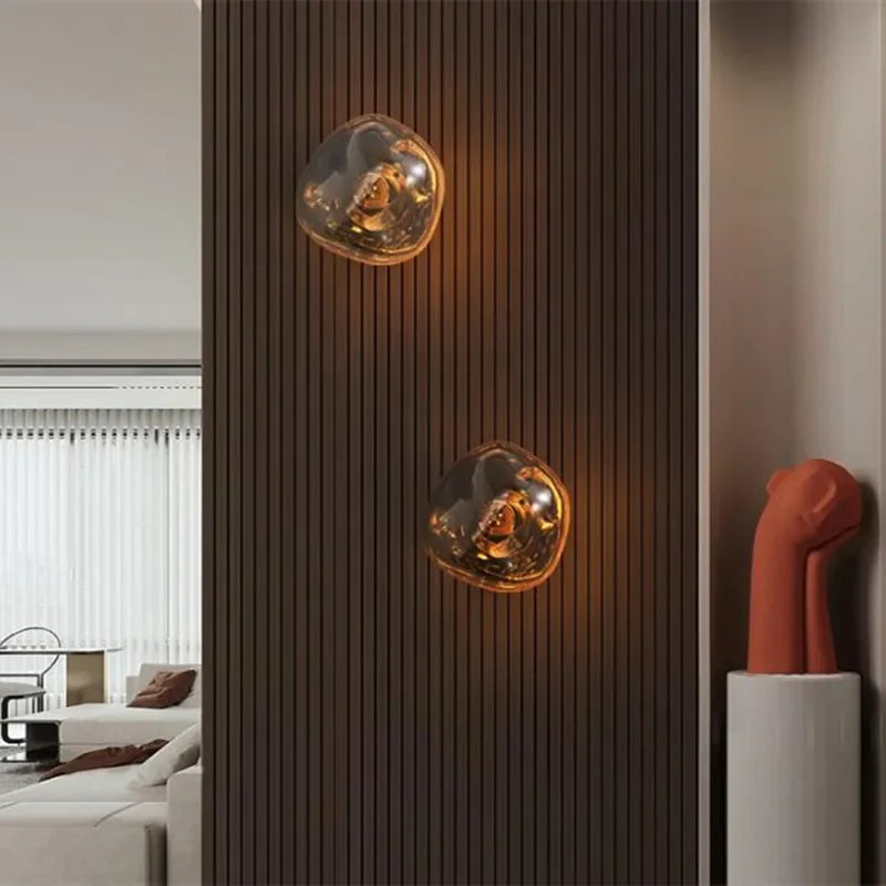 Tambora Lava Wall Sconce, Bulb Version