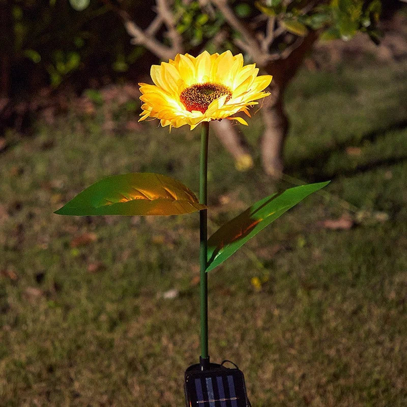 Sunflower Solar LED Flower Light