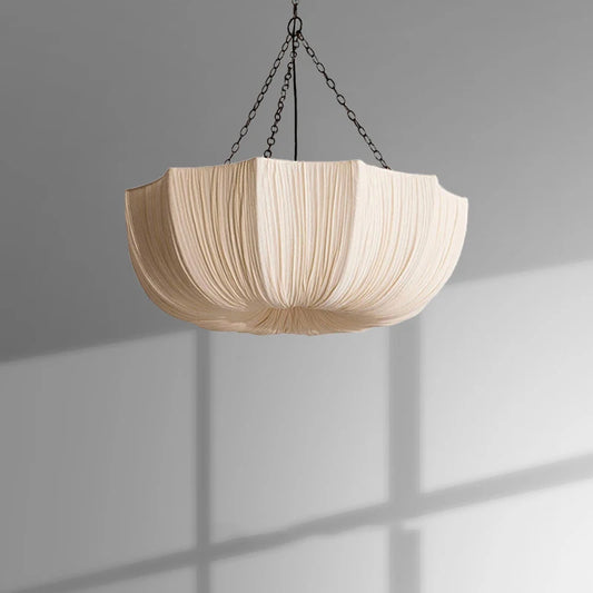 Aurelie Pleated Fabric Pendant Light