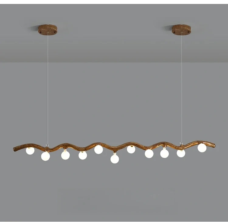 Sylvia Rustic Tree Branch Chandelier, Dimmable