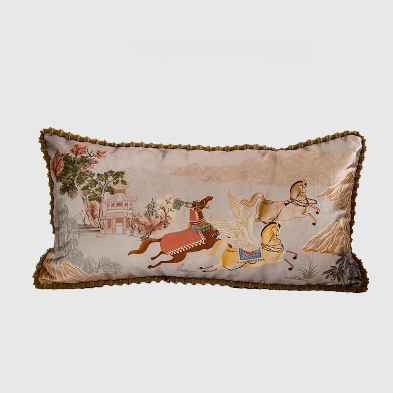 Mythical Winged Horse Decorative Cushion Cover