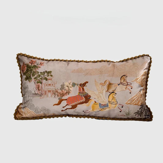 Mythical Winged Horse Decorative Cushion Cover