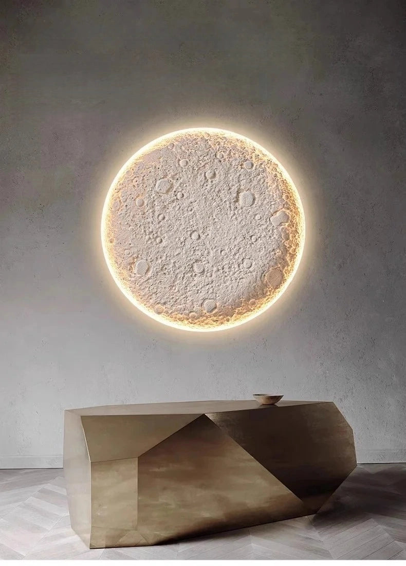 Moon Halo Recessed Gypsum Ceiling Light, Wall Light