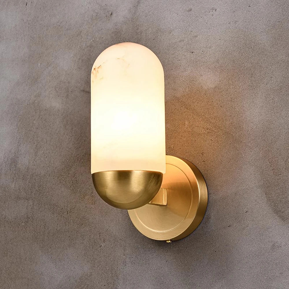 Daphne Laurel Alabaster Wall Sconce