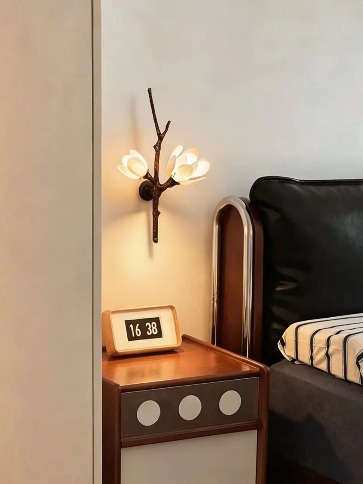 Roselle Tree Branch Floral Wall Sconce