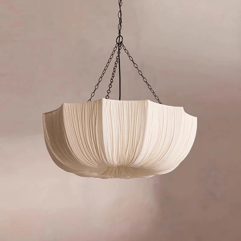 Aurelie Pleated Fabric Pendant Light