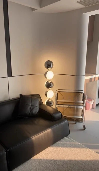 Astra Rotatable Silver Sphere Table Lamp & Floor Lamp