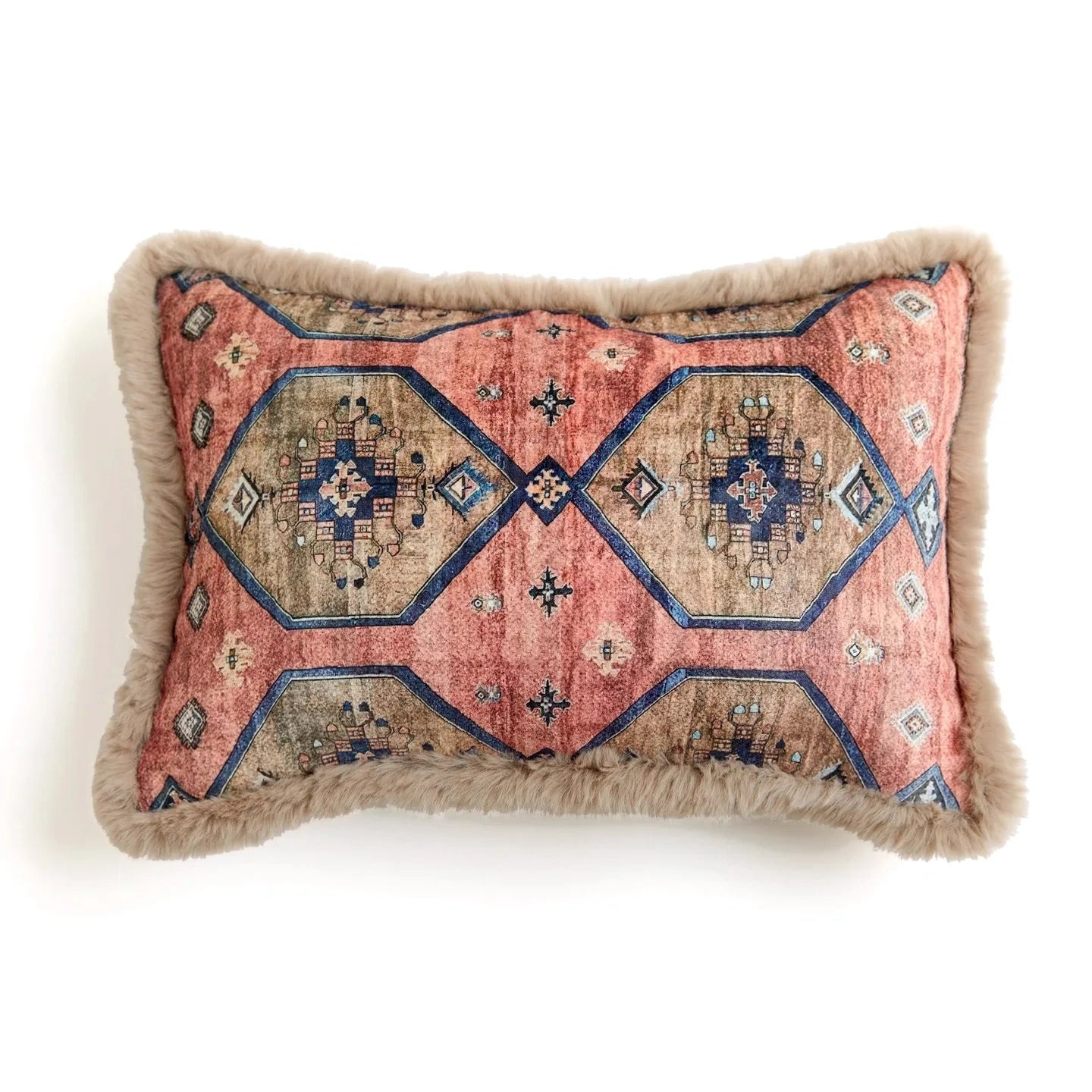 Navy Blue Lumbar Pillow Case