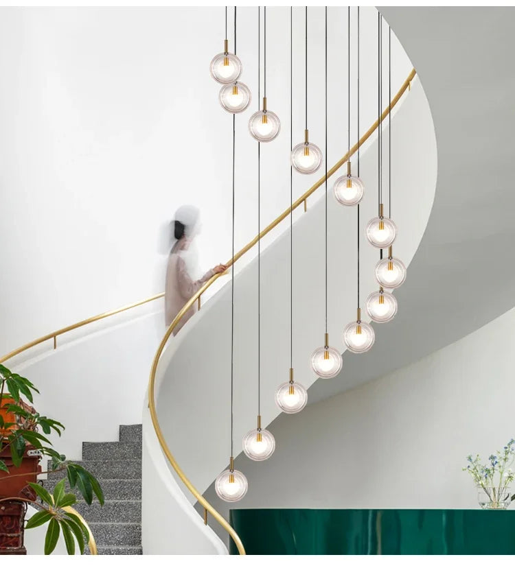 Nordic Acrylic Staircase Cluster Pendant Light