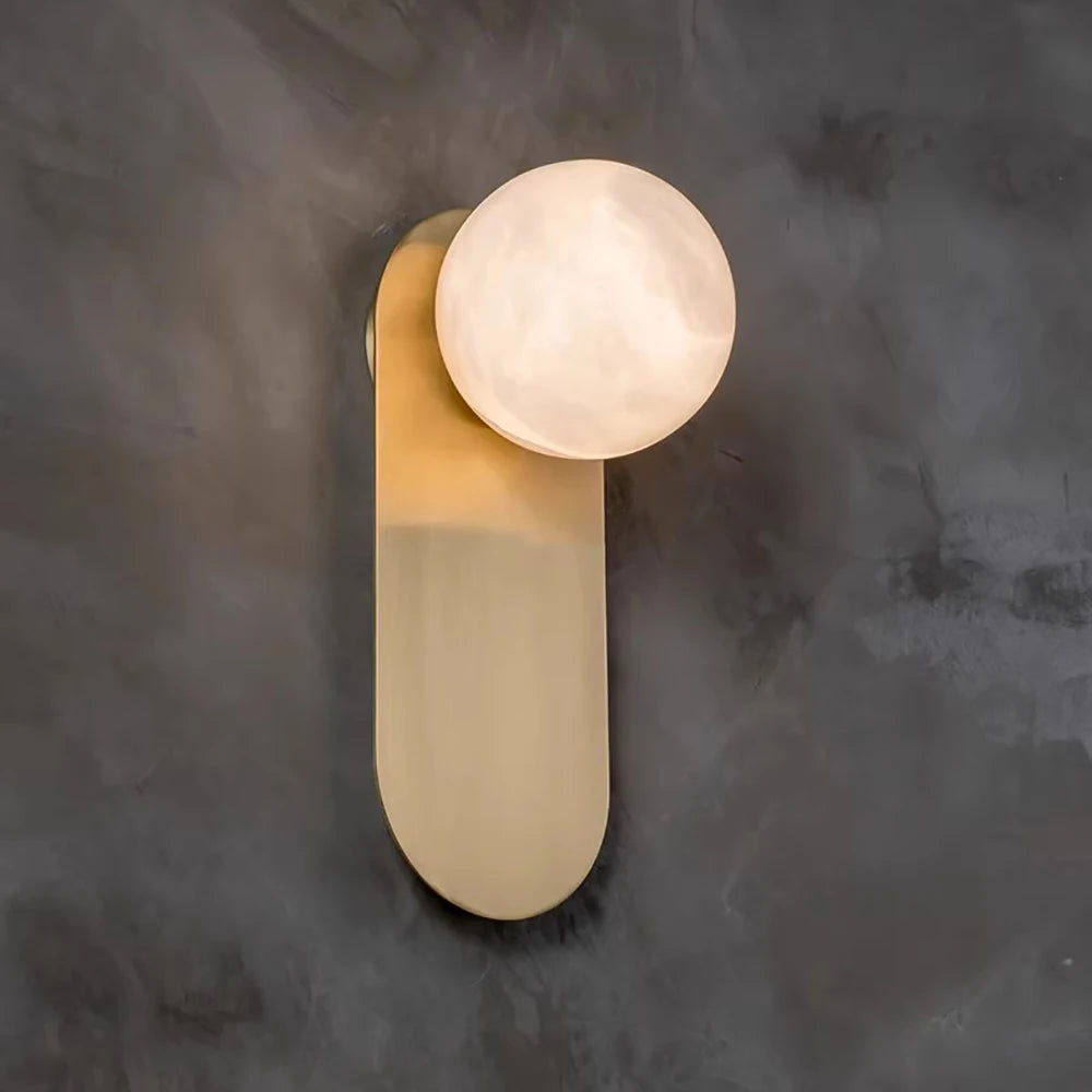 Daphne Laurel Alabaster Wall Sconce