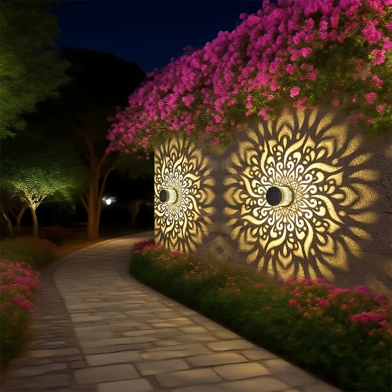 Zahara Arabesque Outdoor Solar Wall Light