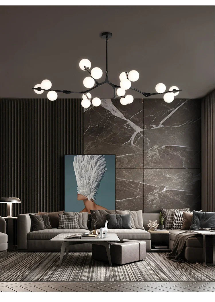 Astrid Tree Branch Adjustable Molecular Chandelier
