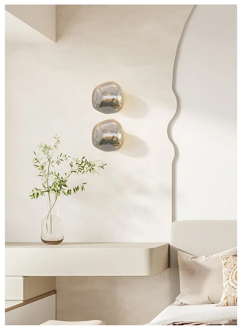 Tambora Lava Wall Sconce, Bulb Version