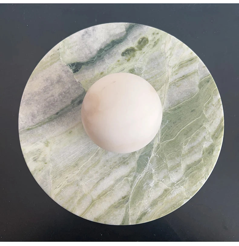 Luna Alabaster Disc Wall Light