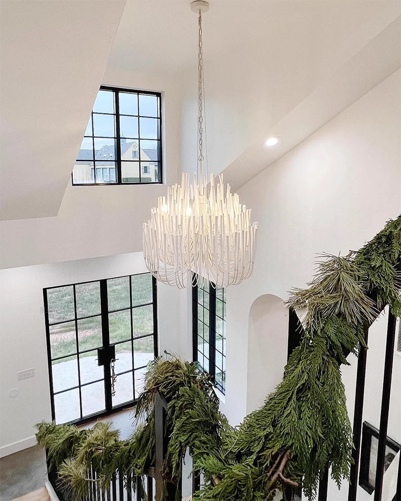 Agave Abstract Wood Chandelier
