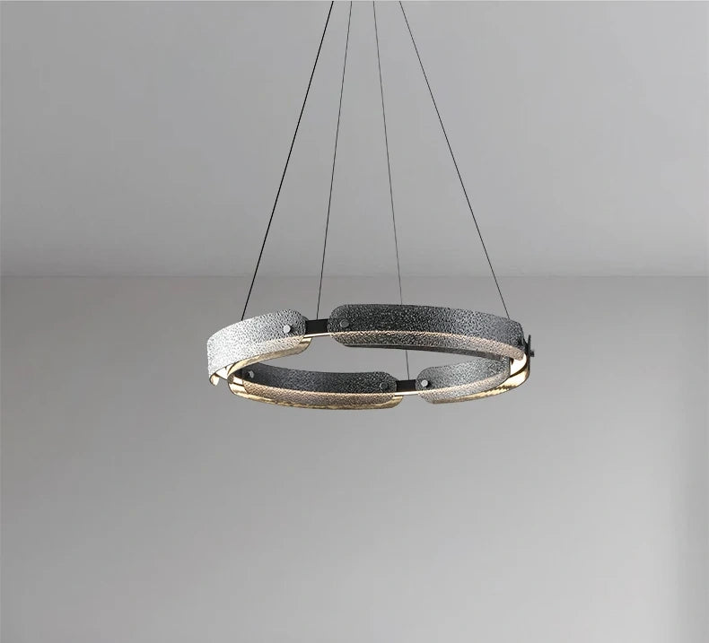 Aureon Ring LED Glass Pendant Light, Dimmable