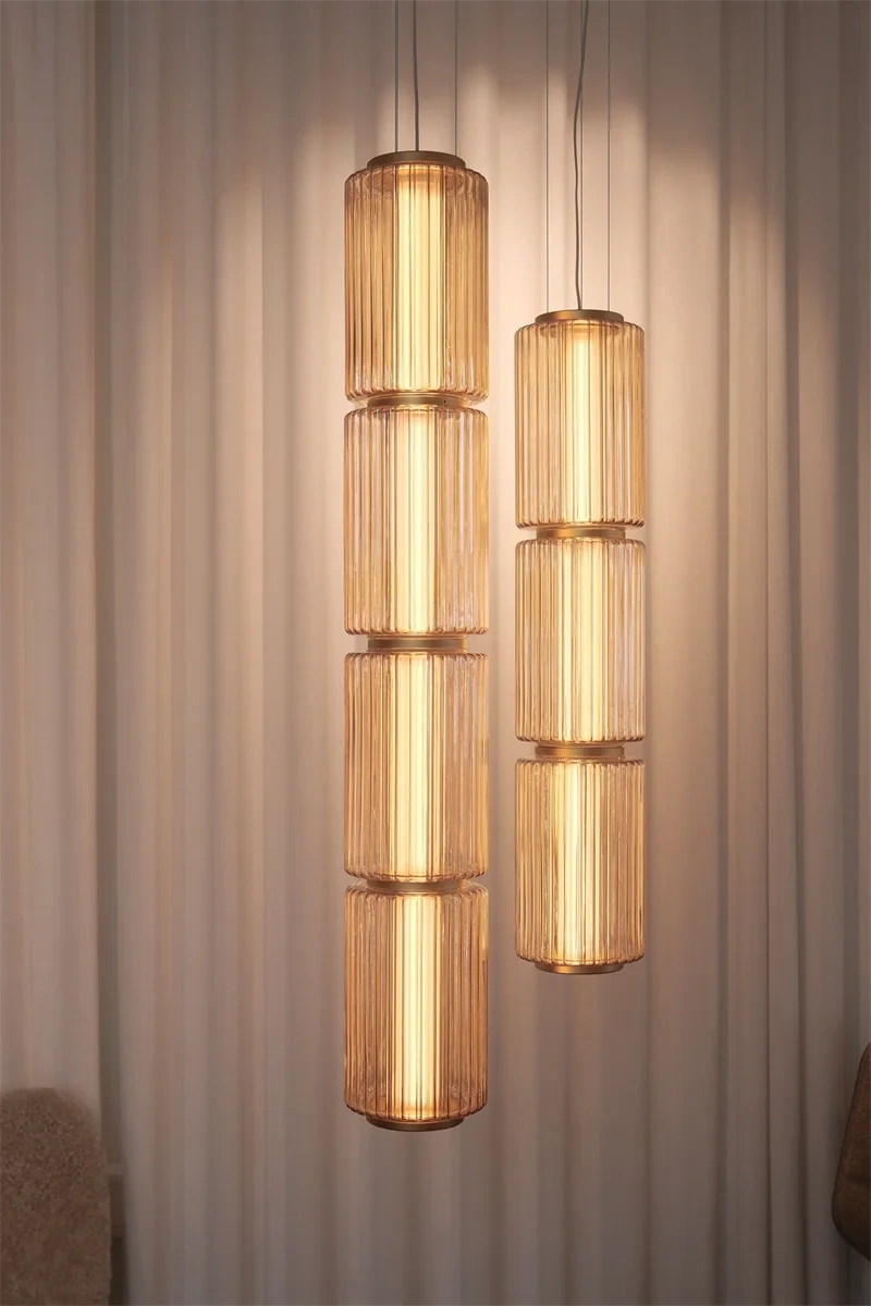 Mallory Column Glass Horizontal Pendant Light