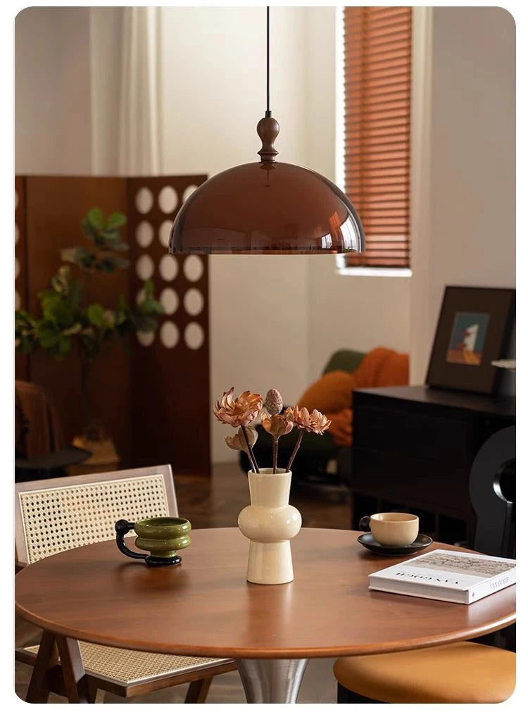 Soren Brown Glass Pendant Light