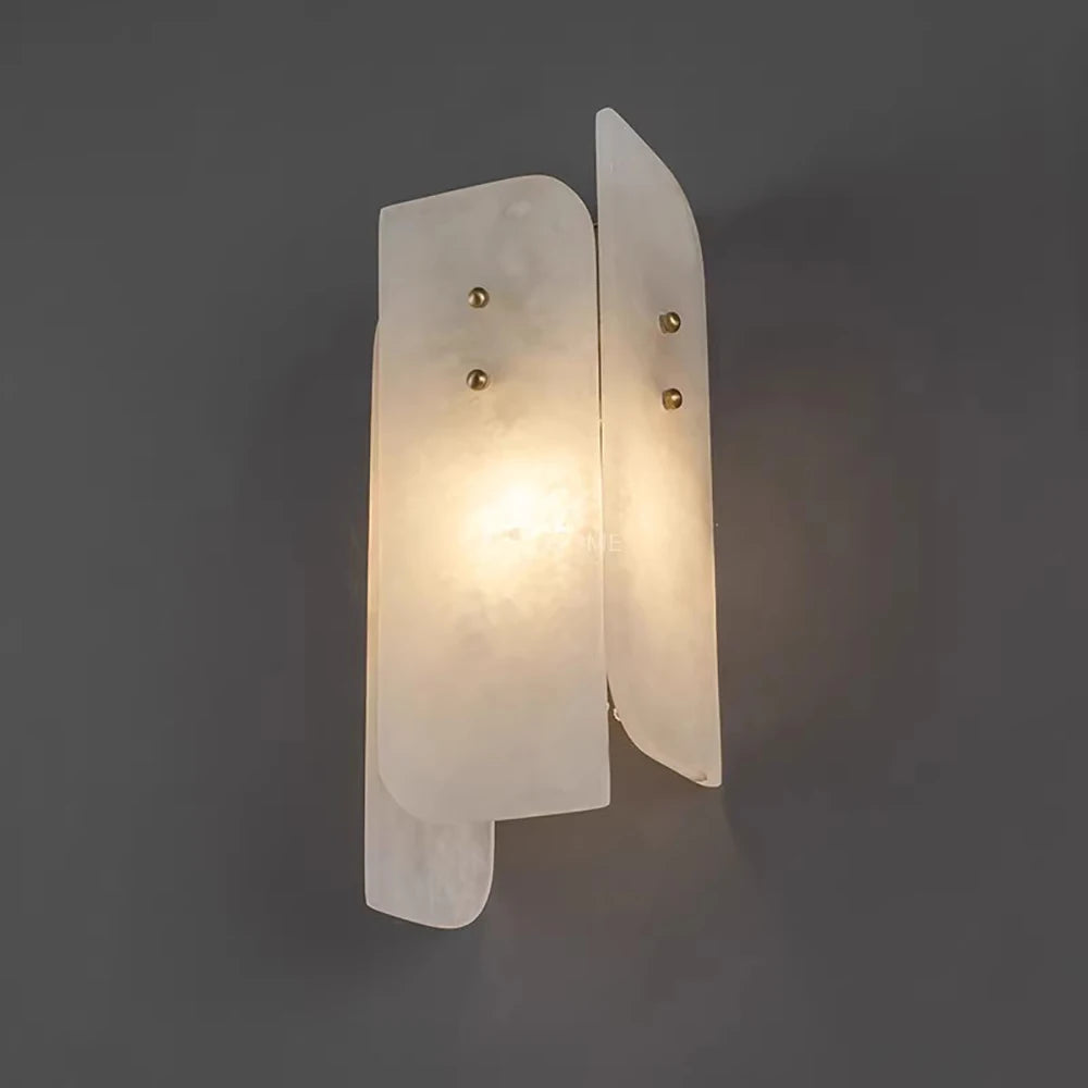 Daphne Laurel Alabaster Wall Sconce