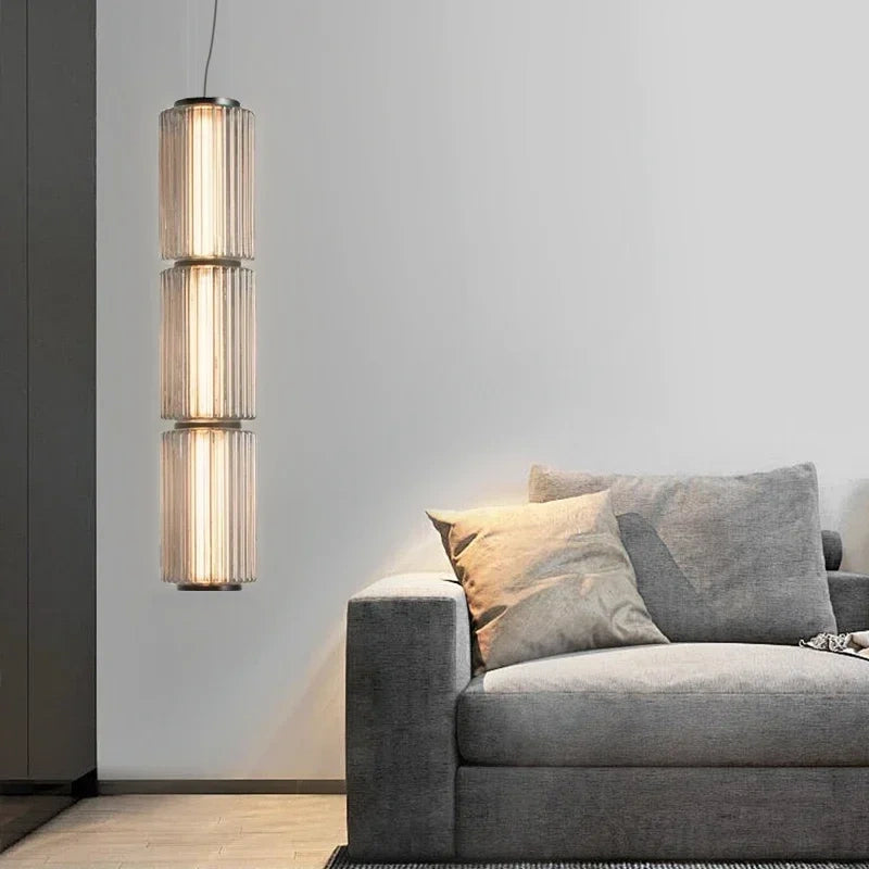 Mallory Column Glass Horizontal Pendant Light
