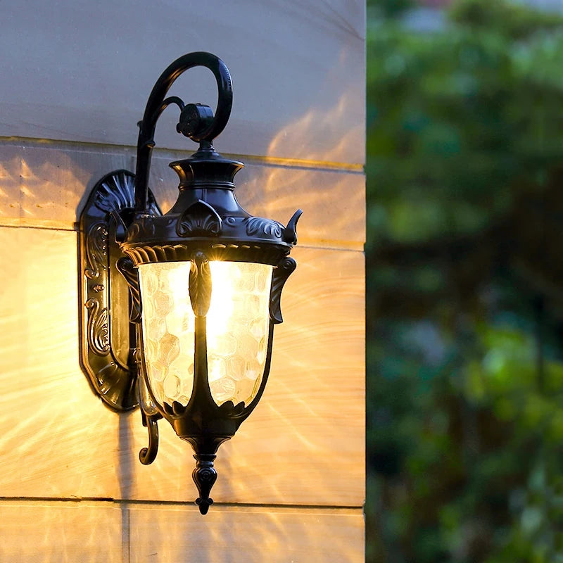 Valmont Classic European Outdoor Lantern Wall Light