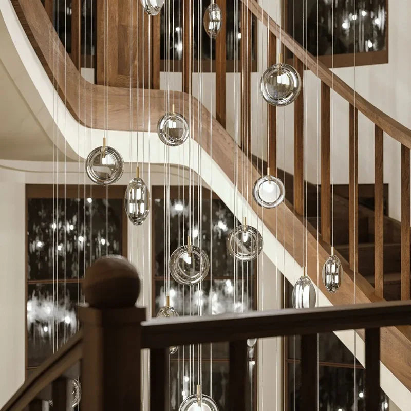 Nordic Acrylic Staircase Cluster Pendant Light