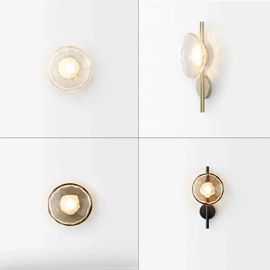 Elio Glass & Metal Wall Lamp Collection