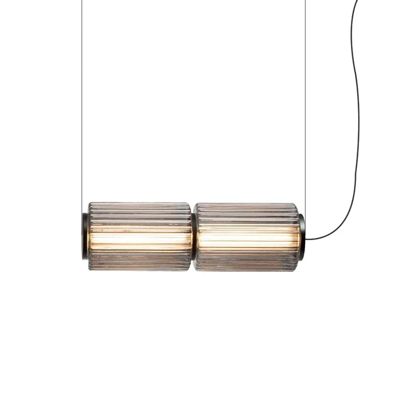 Mallory Column Glass Vertical Pendant Light