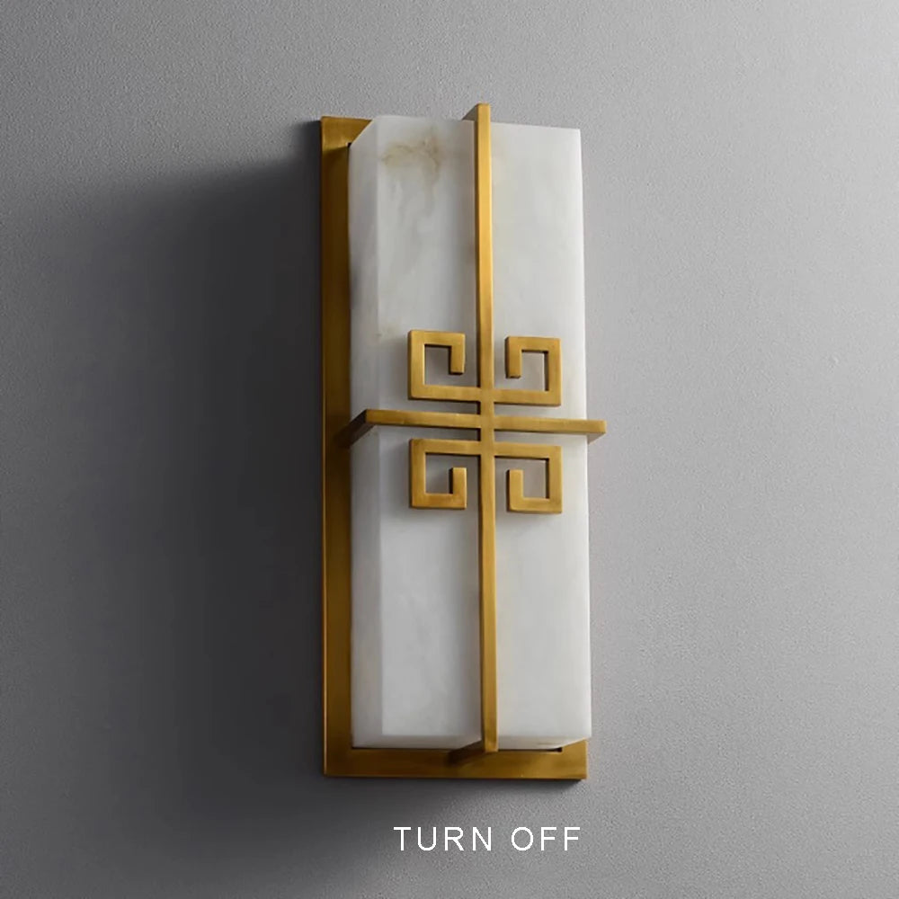 Daphne Laurel Alabaster Wall Sconce