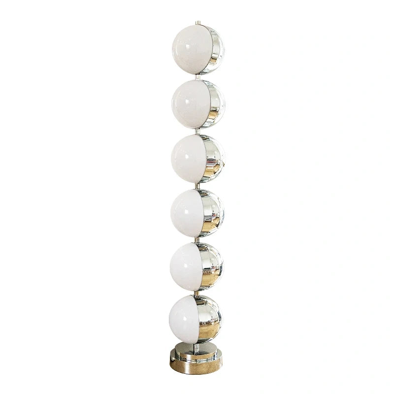 Astra Rotatable Silver Sphere Table Lamp & Floor Lamp