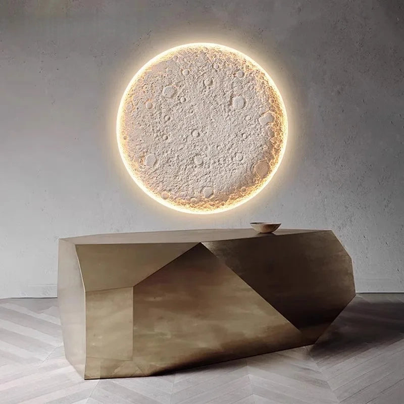Moon Halo Recessed Gypsum Ceiling Light, Wall Light