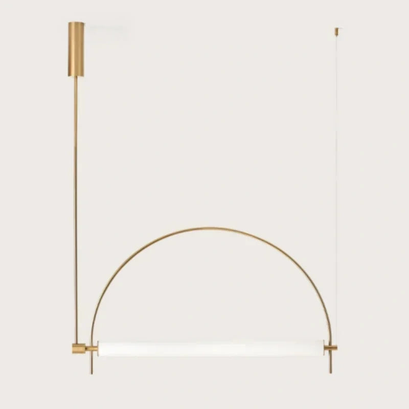 Designer Arched Linear LED Pendant Light, Dimmable