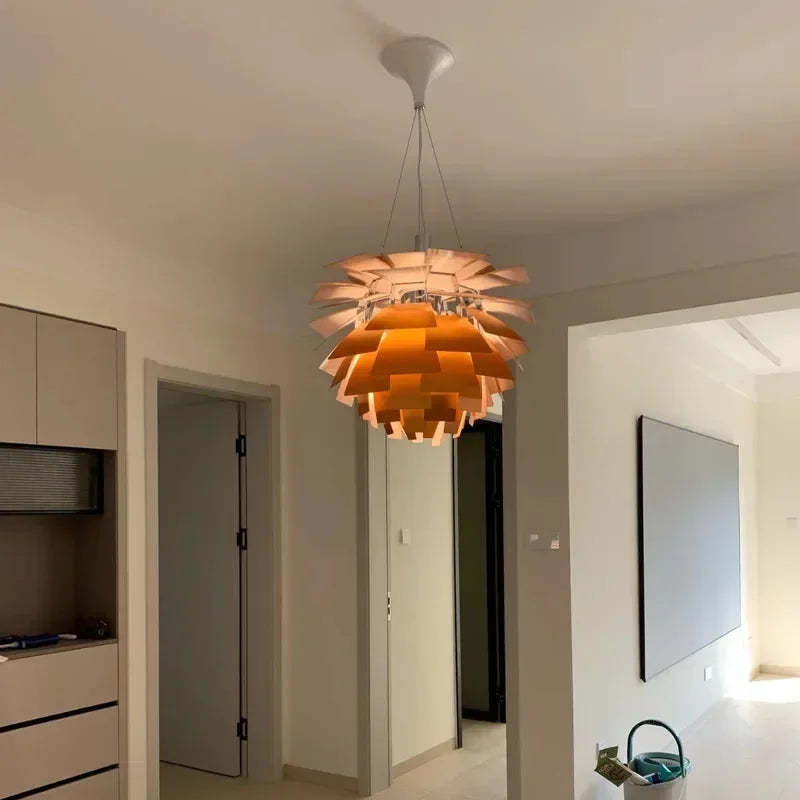 Danish Pine Cone Pendant Light – Nordic-Inspired Nature Design for Your ...