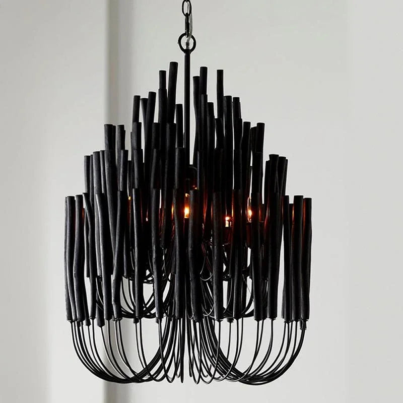 Agave Abstract Wood Chandelier