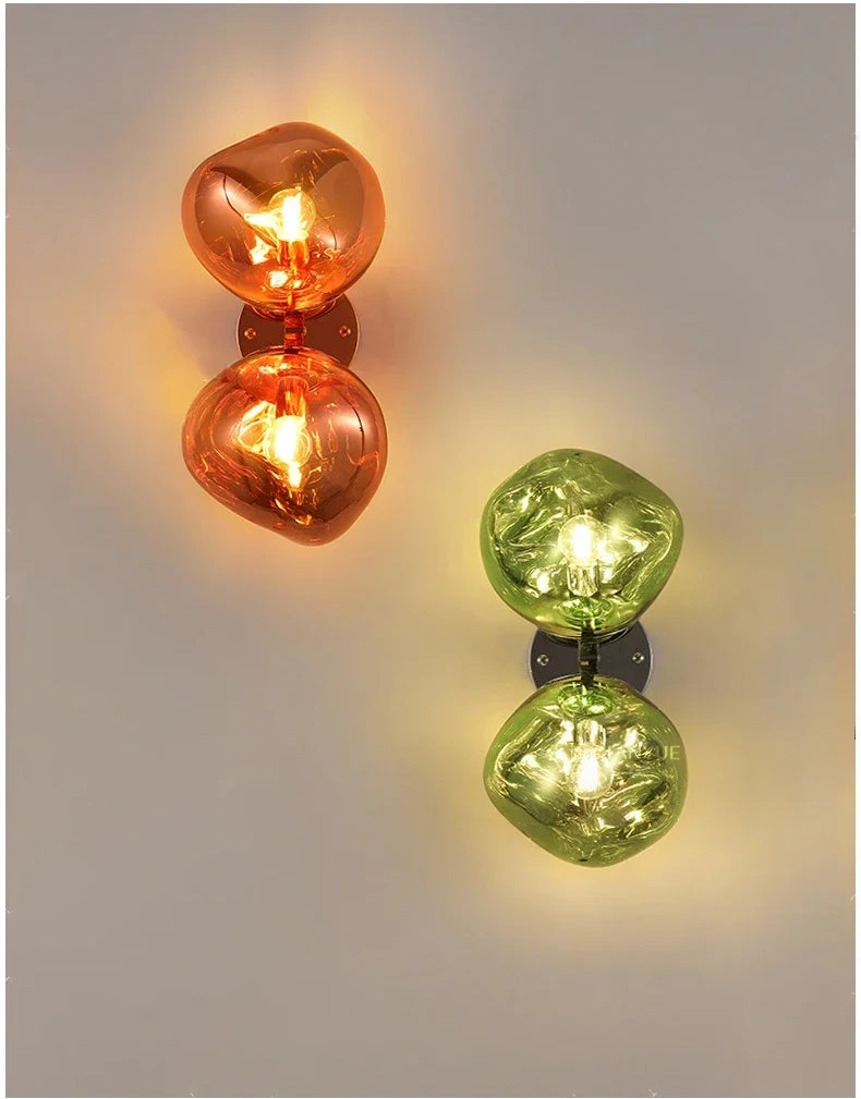 Nordic Lava Double Globe Wall Sconce