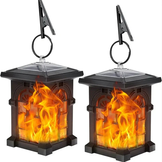 Windsor Flickering Flame Solar Hanging Lantern