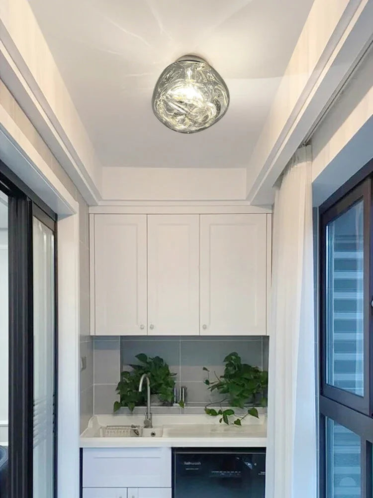 Tambora Lava Wall Sconce, Bulb Version