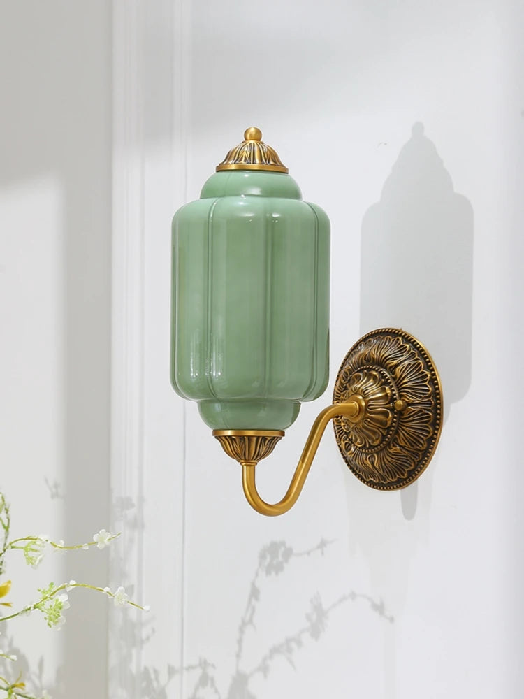 Camille Ribbed Glass Wall Sconce