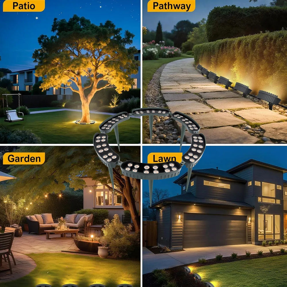 Solar LED Halo Tree Uplight