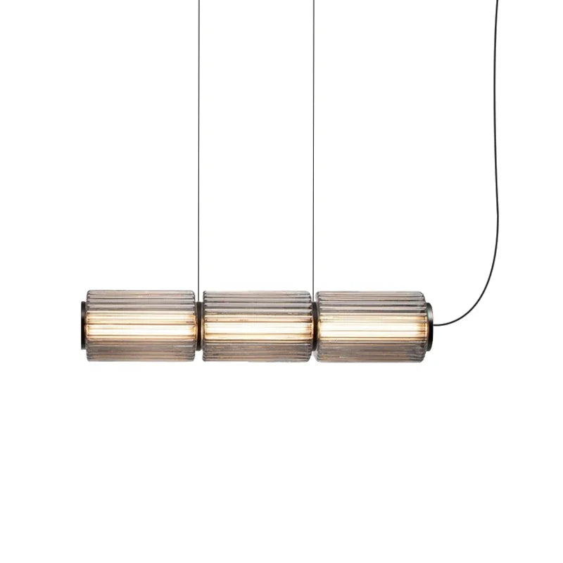 Mallory Column Glass Vertical Pendant Light