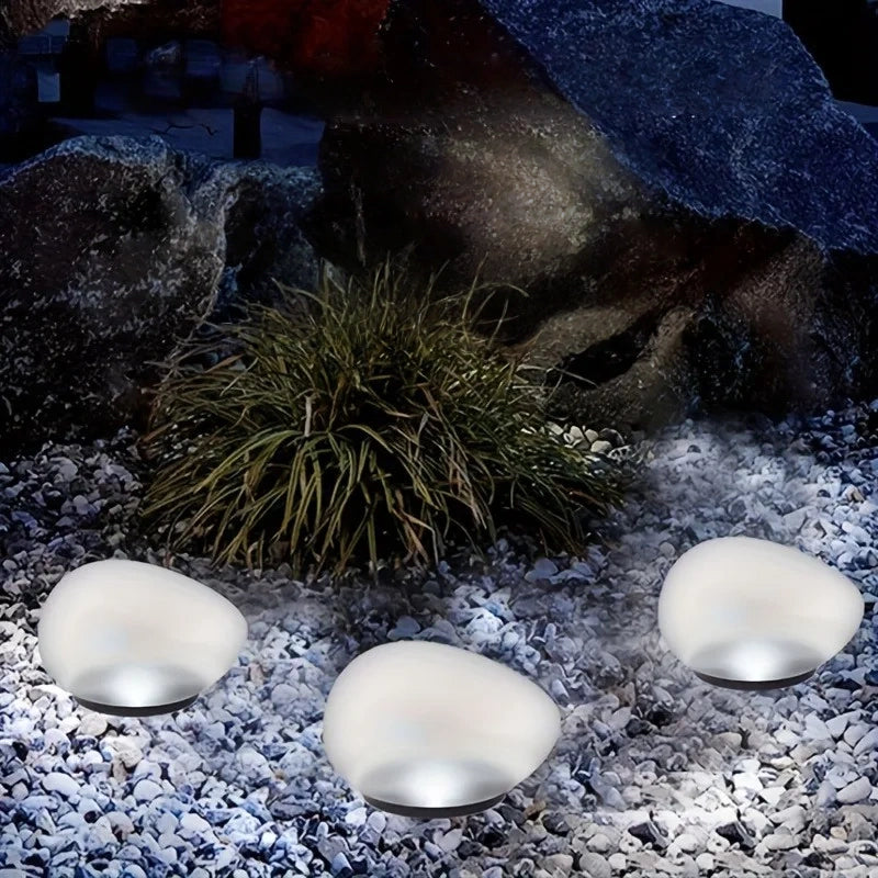 Solar Decorative Stone Garden Light