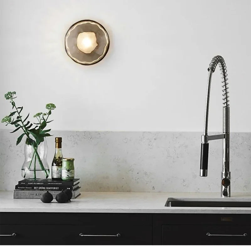 Elio Glass & Metal Wall Lamp Collection