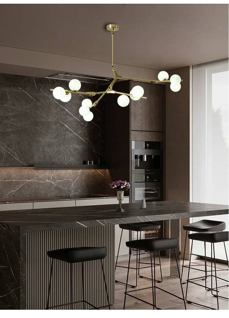Astrid Tree Branch Adjustable Molecular Chandelier