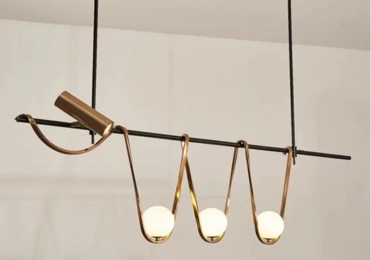 Aurelio Sculptural Wave Linear Chandelier