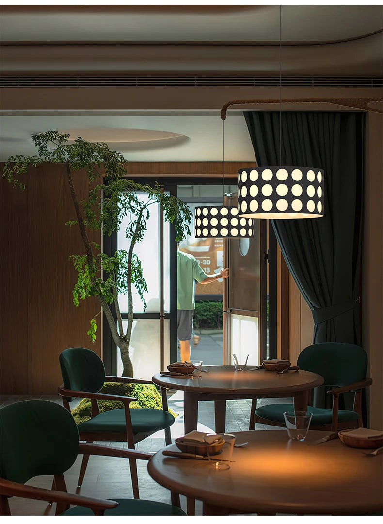 Colette Mid-Century Polka Dot Chandelier