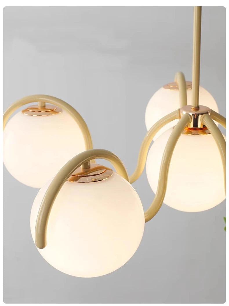 Colette 6-Globe Glass Pendant Light