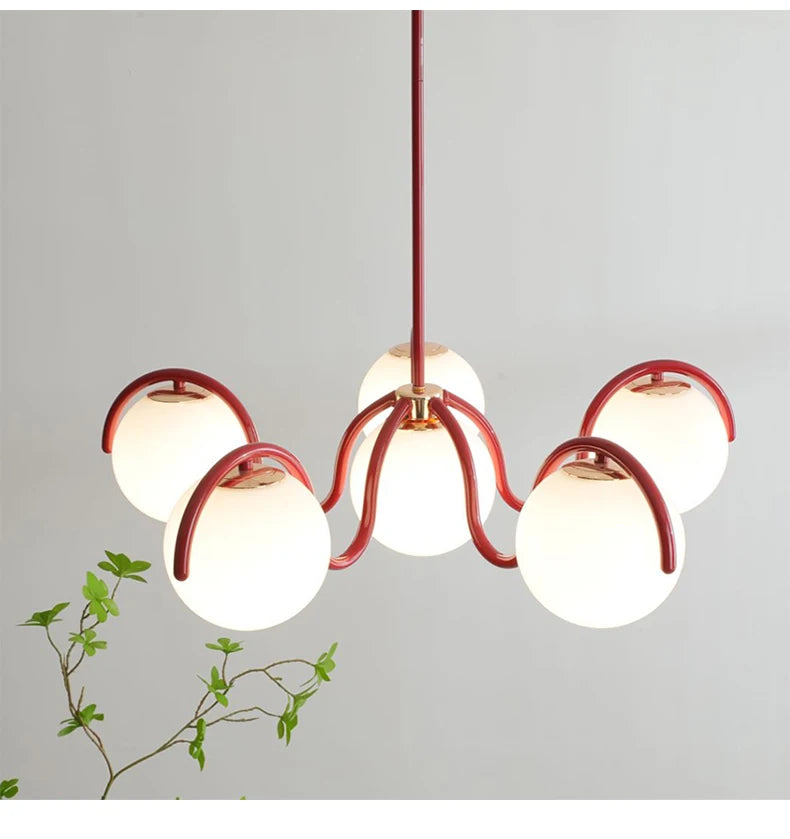 Colette 6-Globe Glass Pendant Light